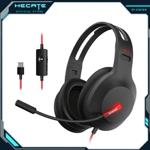 HECATE G1 kulaklık oyun kulaklıkları tarafından EDIFIER USB kablolu, LED ışık, 40mm ünitesi, gürültü, hafif tasarım, ses kartı çözme