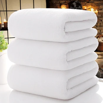 

3PCS Premium Quality Egyptian Cotton Bath Towel Fast Drying White Soft Bath Towel 70X140cm