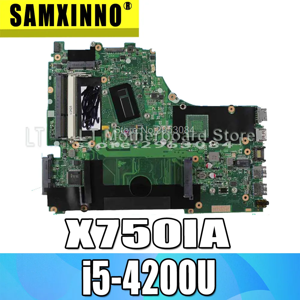  For ASUS X750LB X750LN X750lA X750l Laptop Motherboard i5-4200U 1600 MHz 60NB05N0-MB1120 Mainboard 