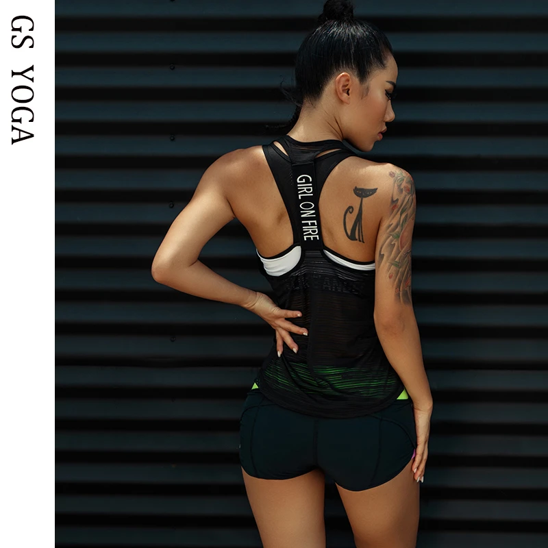 solo Dólar traqueteo Camisetas deportivas sin mangas para mujer, yoga, gimnasio, entrenamiento,  correr|Camisas de yoga| - AliExpress