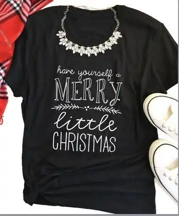 Mens black christmas t shirt Clearance