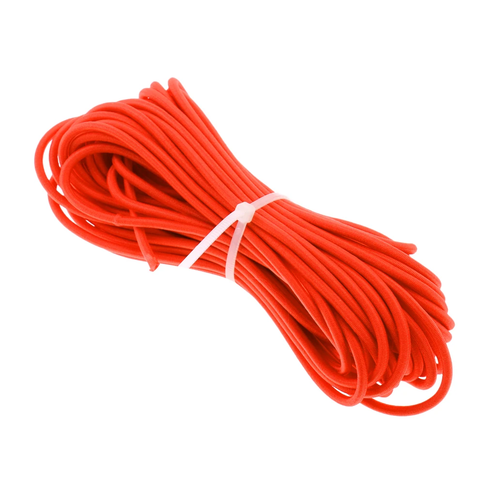 Orange Bungee Rope Shock Cord Tie Down Roof Racks Trailers 3mm 0.5 -100m