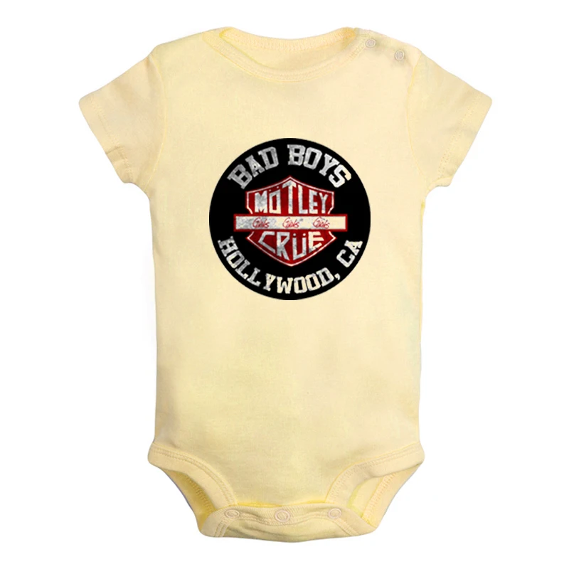 JcBaby1387YD Бордовая 5 рок-группа Ozzy osborn Motley Crue/комплекты для новорожденных мальчиков и девочек спортивный костюм с принтом, боди для младенцев хлопковые комплекты - Цвет: JcBaby1387YD