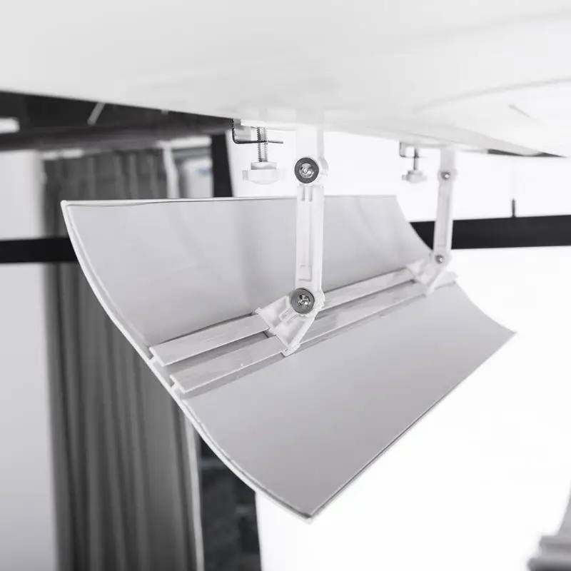

53x20cm Home Adjustable Air Conditioner Cover Anti-wind Shield Windshield Baffle Wind Guide Month Straight Cover Protector