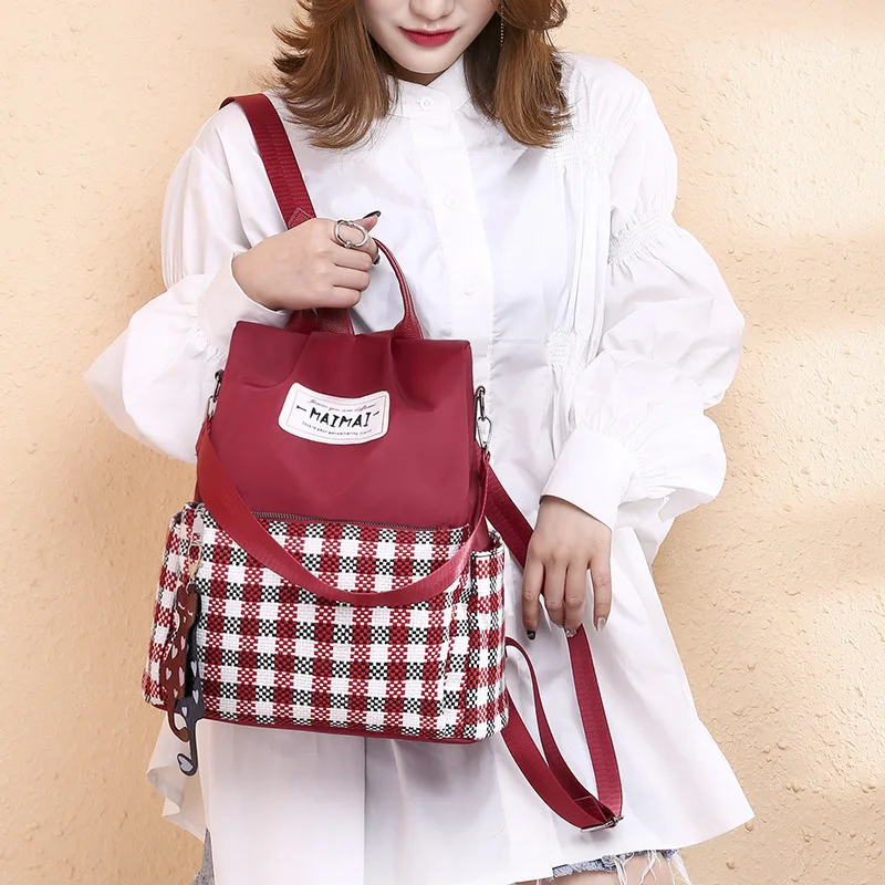 

Customizable Oxford Cloth Anti-Theft Backpack Women's 2019 New Style Korean-style Large-Volume Oxford Cloth Backpack Casual Trav