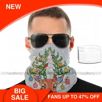 

New Year Mouth Face Mask Christmas Tree Deer Facial Mask Beautiful Fashion with Filters for Adult Mask