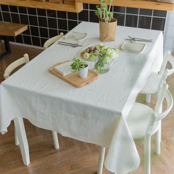 

Table Cloth Gray Linen Cloth Table Cover Washable Dining Table White Nordic Style Simple Japan Style пледы и покрывала скатерть