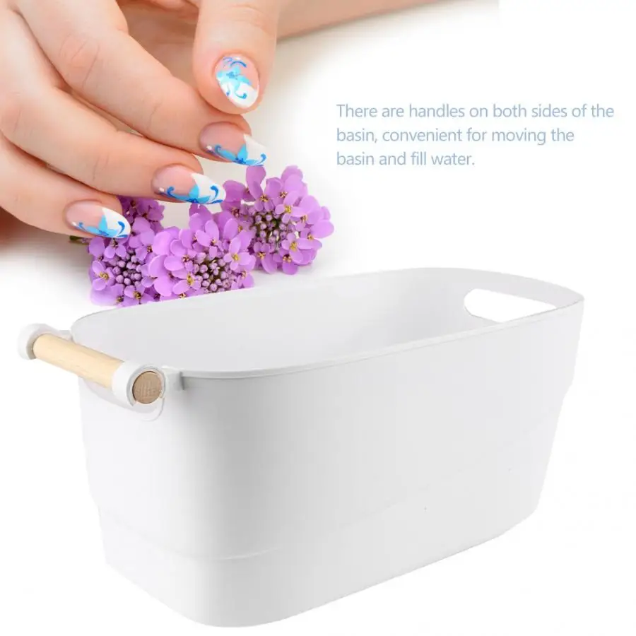

Manicure Vacuum Cleaner Nail Art Hand Soaking Basin Hand Care Cleaning Washing Bowl with Handles Manicure Machine