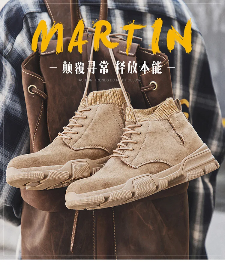 Мужские ботинки martin; зимняя повседневная обувь; бархатная Теплая мужская обувь в стиле ретро; Мужская Спортивная обувь; коллекция года; зимняя одежда