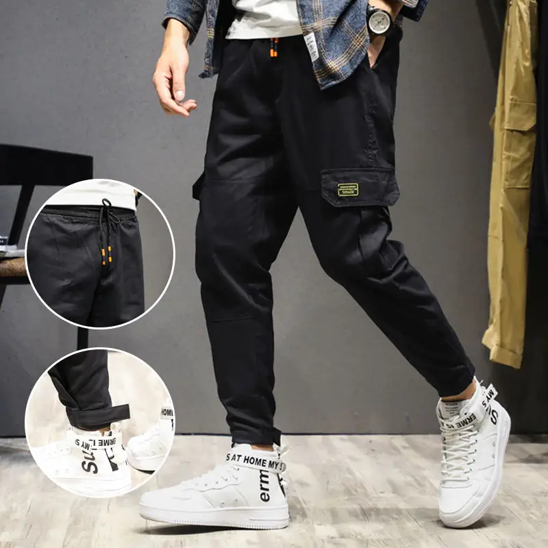 Billig Cargo Hosen Männer Streetwear Jogger Casual Jogginghose Techwear Armee Hose