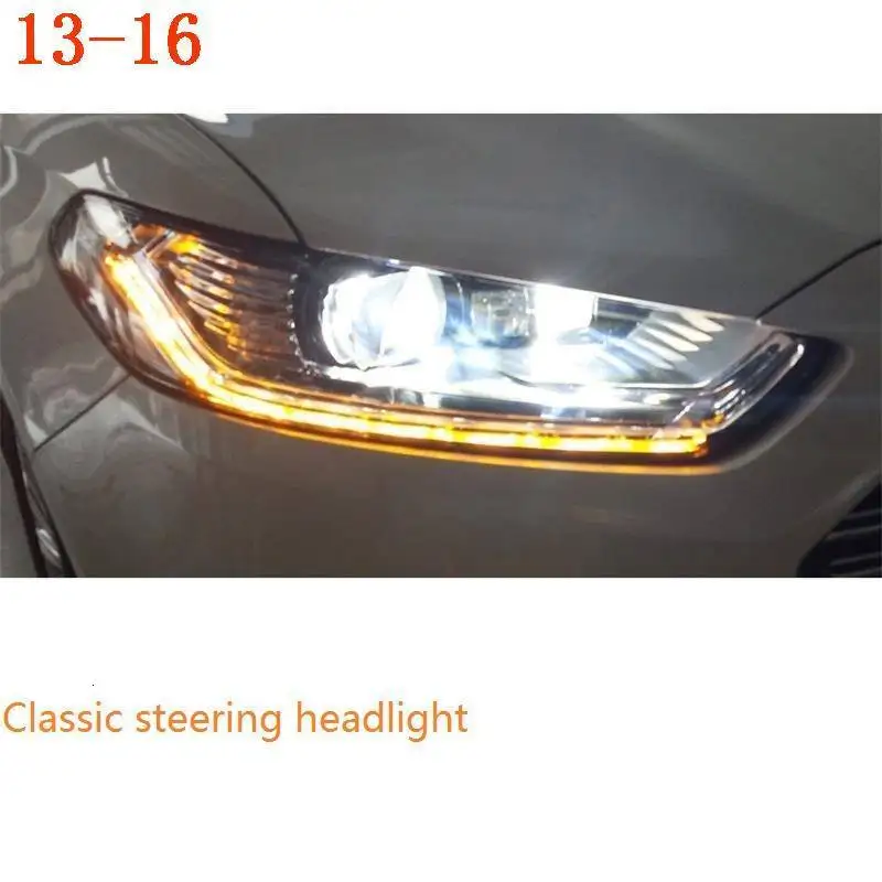 Drl Neblineros Para автозапчасти дневные ходовые огни автомобили Cob внешние светодиодные фары автомобильные фары в сборе для Ford Mondeo