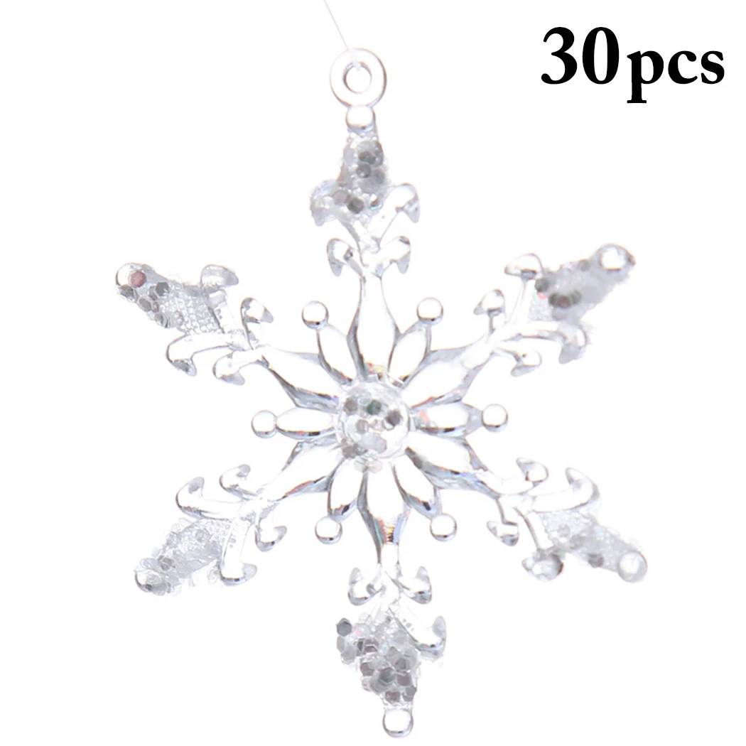 

30pcs/lot Snowflake Frozen Party Snowflake Christmas Decorations For Home Winter Decorations Wedding Party Decoration Ornament
