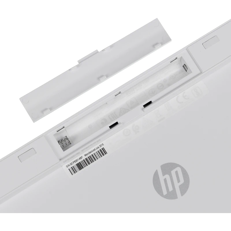 Клавиатура HP Pavilion 600 белый USB беспроводная slim