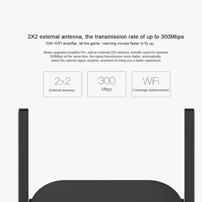 Global Version Xiaomi Mi WiFi Repeater Extender Pro 300M Xiaomi WiFi Pro Amplifier 2.4G Wifi Signal Extender Mi Wireless Router