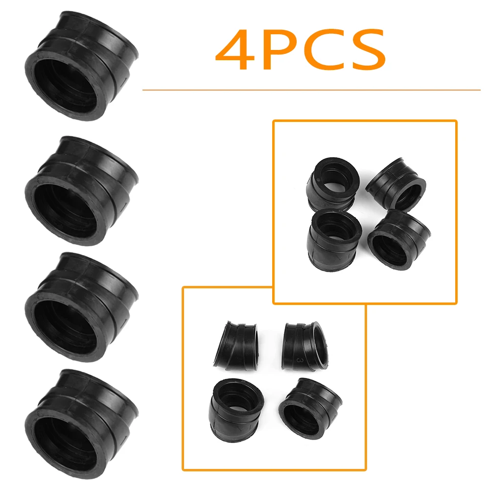 4PCS Motorcycle Carburetor Intake Manifold Adapter Joint Boots Set For HONDA CB750K/ CB750C Custom/ CB750F Super Sport 1980-1982 |