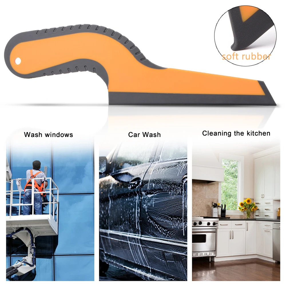 

EHDIS 1/2pcs Window Tint Film Squeegee Scraper Wrapping Car Vinyl Applicator Tool Household Wash Snow Cleaner Water Quick Wiper