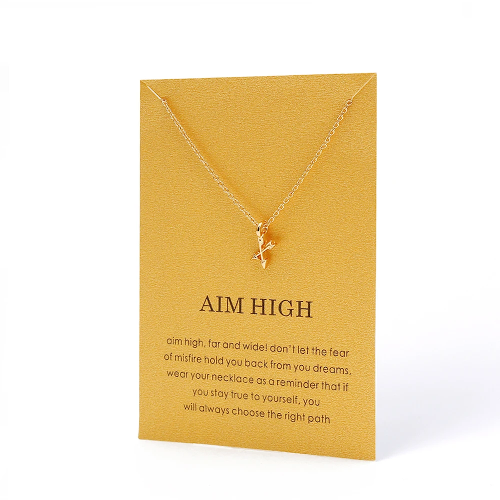 EY3484GD00 Wish Card, модная подвеска в виде сверчка, подвеска в виде подковы, ожерелье для женщин, золотого цвета, изготовление желаний, колье, бижутерия, подарок, EY1575 - Окраска металла: EY3484GD00