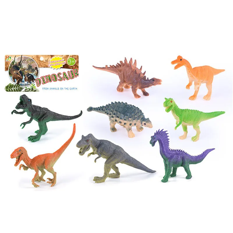 

4-Inch Simulated Dinosaur Models Wild Forest Domestic Animal 5.5-Inch Children Gift Toy Set Wholesale