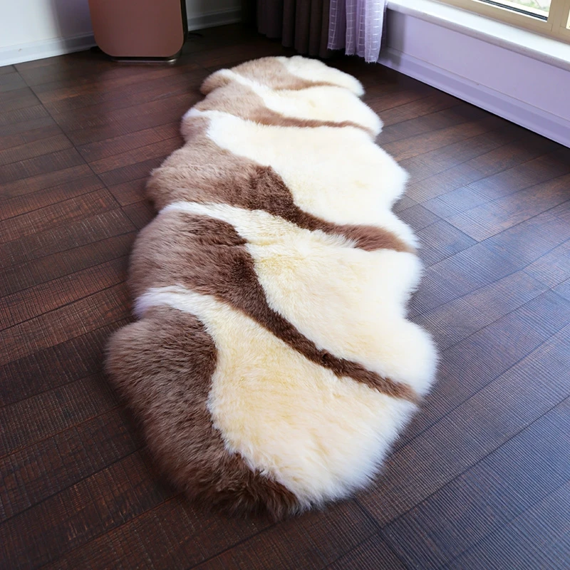

CX-D-168B 60x180cm Blankets For Beds Throw Rug Australian Sheepskin Hairy Carpet for Living Room Bedroom Area Rugs
