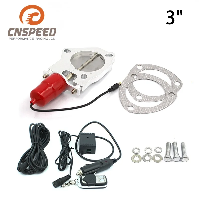 

2.25-Inch/2.5-Inch/3-Inch Motor Valve + Remote Control + Wire + Exhaust Pipe Gasket + Screw Electric Exhaust Valve