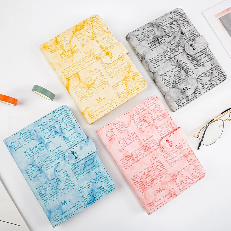 Fortune Канцтовары Ретро стиль времени кожаная ручка книга мультфильм цвет иллюстрация этот милый блокнот