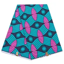 New arrival ankara wax polyester african wax prints cloth real dutch wax Veritable high quality kwanzaa fabric for dress
