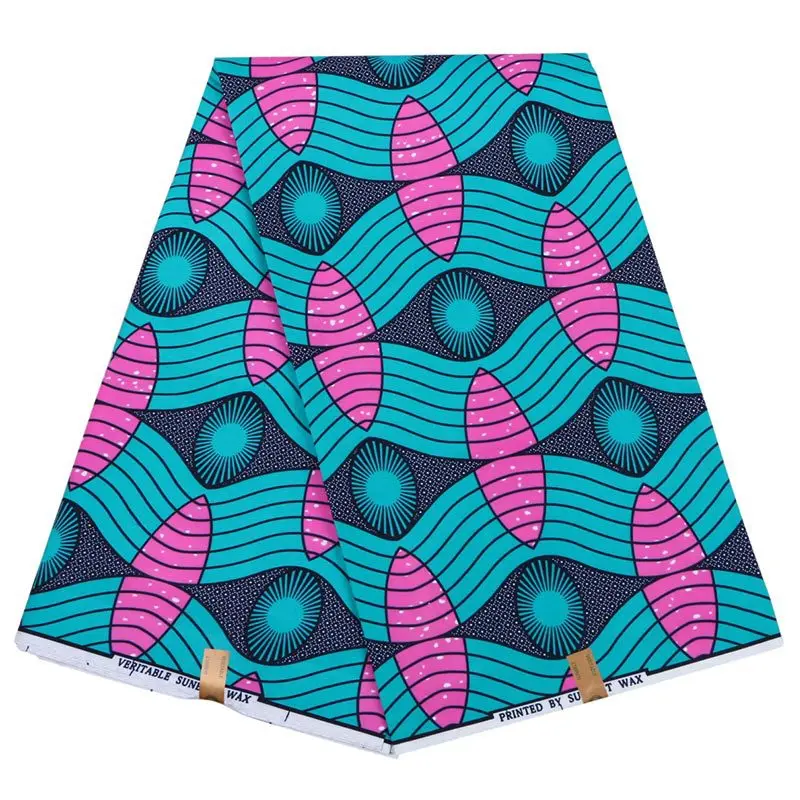 

New arrival ankara wax 100% polyester african wax prints cloth real dutch wax Veritable high quality kwanzaa fabric for dress