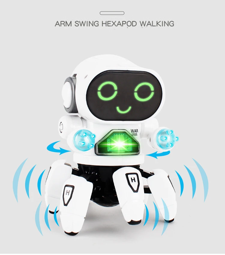Робот игрушка Интеллектуальный робот Радиоуправляемый мини-Робот Игрушки ходьба пение танцы светодиодный светильник детские развивающие игрушки подарок
