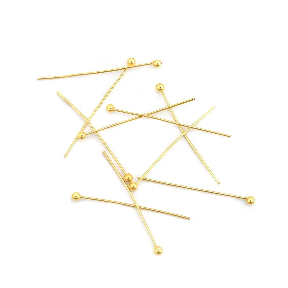 DoreenBeads 500 шт золотой цветной шарик шпильки 0 5x25 мм (24 калибра) (B03399) | Украшения и