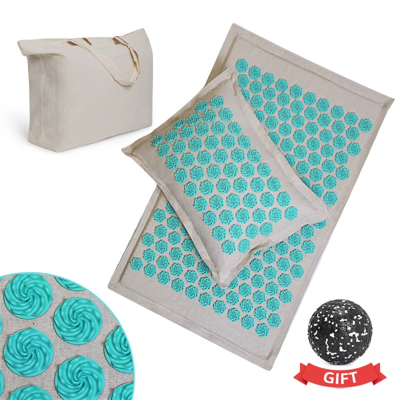 Spike-Mat Pillow-Set Acupuncture Needle-Relieve Muscles Relax Back-Neck Pain And Sciatic