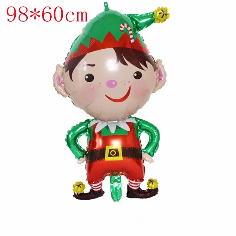 Christmas balloon 9 Веселые Рождественские шары Санта Клаус Снеговик дерево Новогоднее Рождественское украшение Рождественские шары праздничные подарки S8MZ - Цвет: Christmas balloon 9