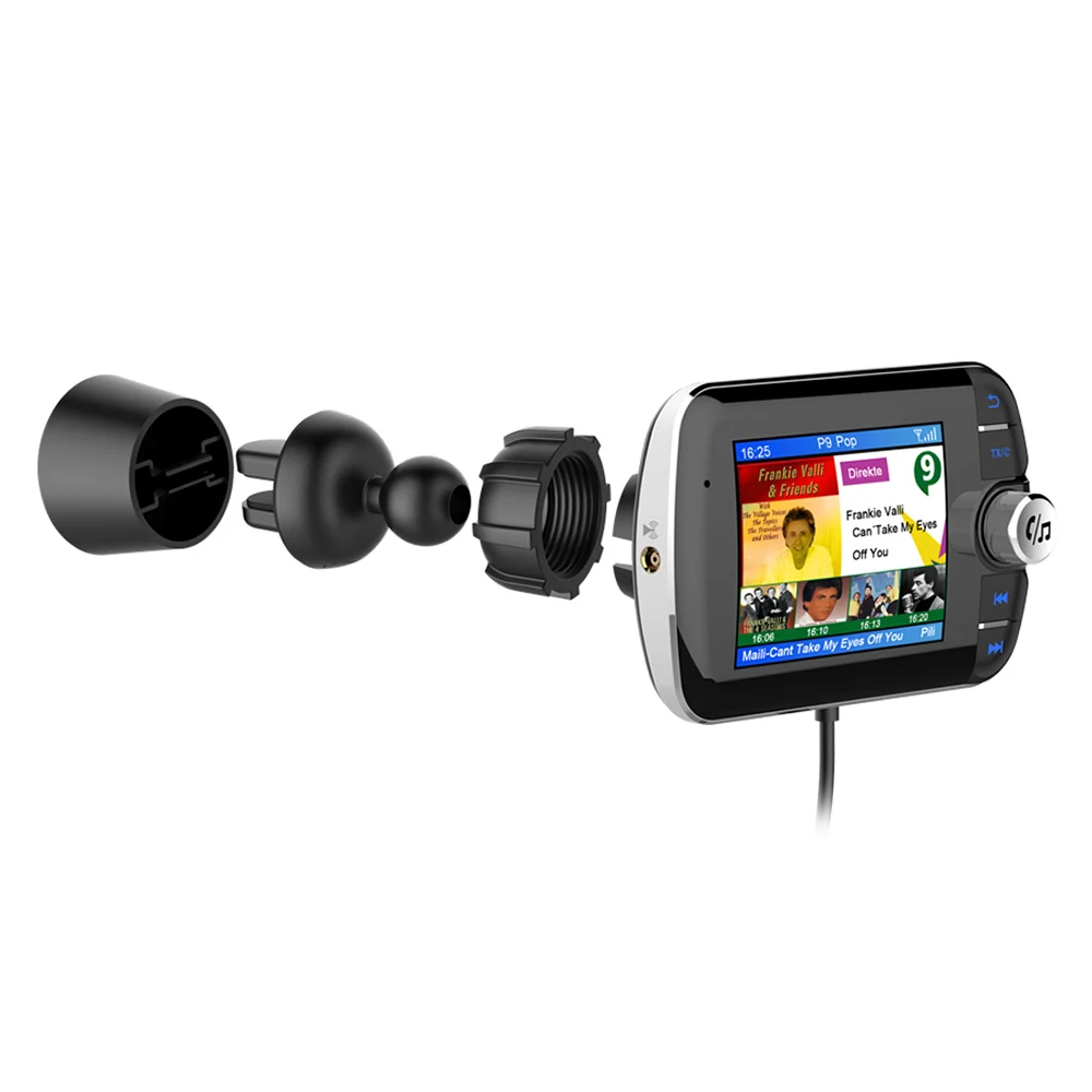 Цифровой радиоприемник DAB004 DAB с ЖК дисплеем и цветным Bluetooth радио адаптер