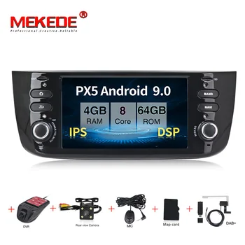 

MEKEDE Car Multimedia player Android9 PX5 GPS 2 Din Car Radio Audio Auto For Fiat/Linea/Punto 2012-2015 RAM 4G 64G DVR Radio GPS