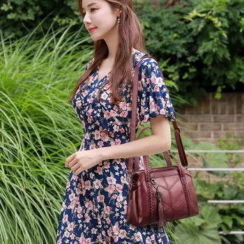 

Women Casual Tote Bags 2020 Female Handbag Large Big Shoulder Bag for Women Tote Ladies Vintage Leather Crossbody Bag