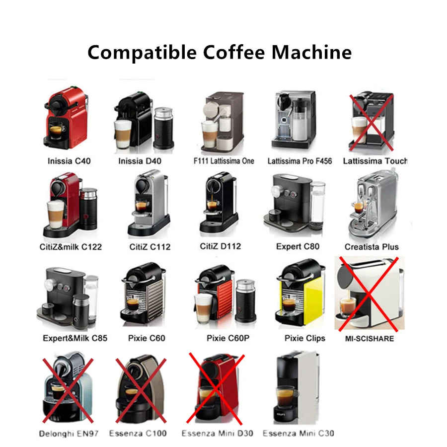 4 шт./компл. Nespresso из нержавеющей стали многоразовая капсула для кофе Новая версия Темпер для повторного использования кофе Filt Pod день рождения кофе посуда подарок