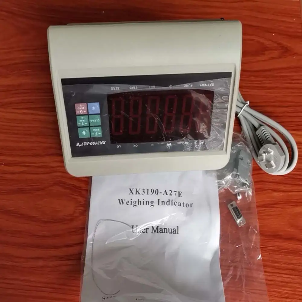 Английская версия электронные весы маленькие напольные весы аксессуары измеритель нагрузки датчик нагрузки YZC-320C Yaohua 12E индикатор XK3190-A12E - Цвет: A27 E meter