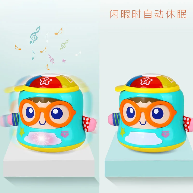 

Department of Music 667 Curious Doll Baby to Bed Comforter Toys Infant Sound And Light Tumbler Toy