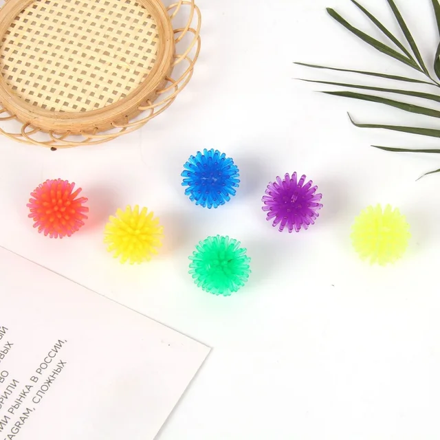 12Pc Hedgehog Ball Vent Decompression Myrica Rubra Mini Toy Yoga Muscle Relaxation Acupoint Grip Fitness Touch Training Kneading 2