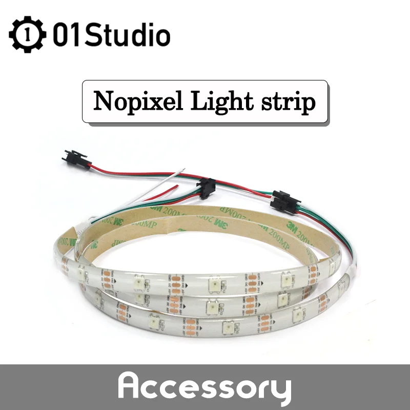 01Studio Nopixel Light Strip LED WS2812B 100cm 1m 30 Leds Color MicroBit MicroPython Accessory