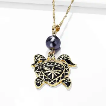 

Hawaiian Vintage Enamel Turtle Pendants & Necklaces Women's Jewelry Gifts Fashion Alloy Chains Choker Necklace for Women 2020