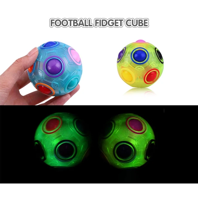 Fidget Puzzle Ball Sensory Toy Brain Game Interactive Anti-Stress Toy for stress Relief Mini Gyro Football for Autism D5QA 4