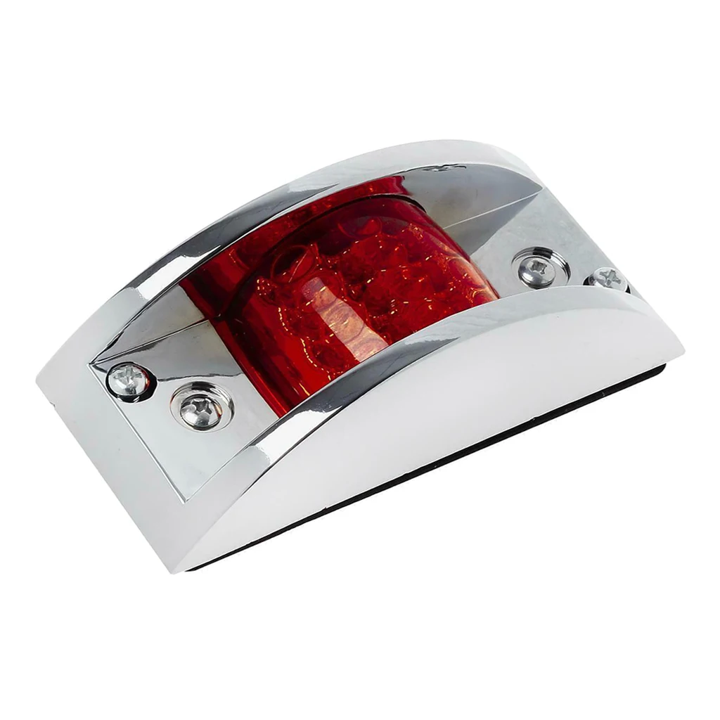 LED Side Marker Fender Light Lamp 12/24V Surface Mount Sealed Light Lens