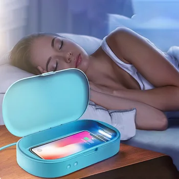 

Portable 10W Safe Wireless Charger Multi-Use Aromatherapy Hub With UV Smartphone Sanitizer For Smartphone Toothbrushes Jewelry