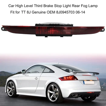 

LED 3Rd Tail Brake Light, Rear Fog Lamp High Brake Light Rear Third Stop Light for Audi TT 2007-2014 8J0945703
