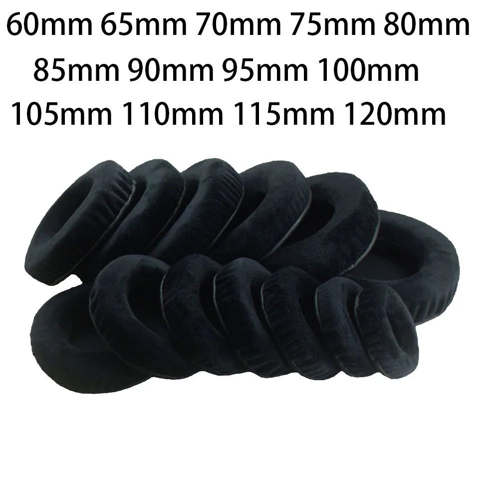 Replacement Universal Earpads 60mm 90mm 110mm 120mm Soft Velvet Ear