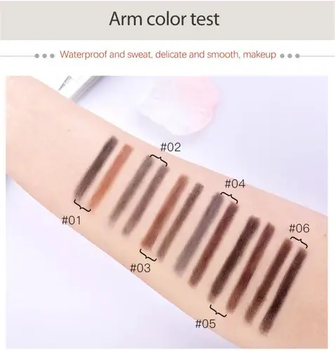 이중 색상 매트 눈썹 파우더, 방수 메이크업 팔레트, 눈썹 스탬프 파우더, 아이 브로우 인핸서, 섀도우 메이크업 브로우 파우더 3