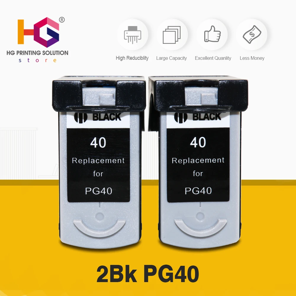 2x многоразового для CANON PG40 CL41 чернила PG-40 CL-41 гарантия качества для Pixma MP140 MP150 MP170 MP180 MP220 MP460 принтер