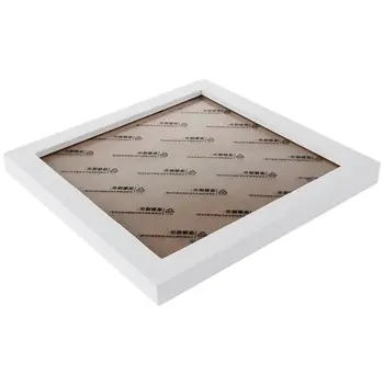 

Square Thick Pine Wood Photo Frame Wall Picture Frame (White,8 Inch)
