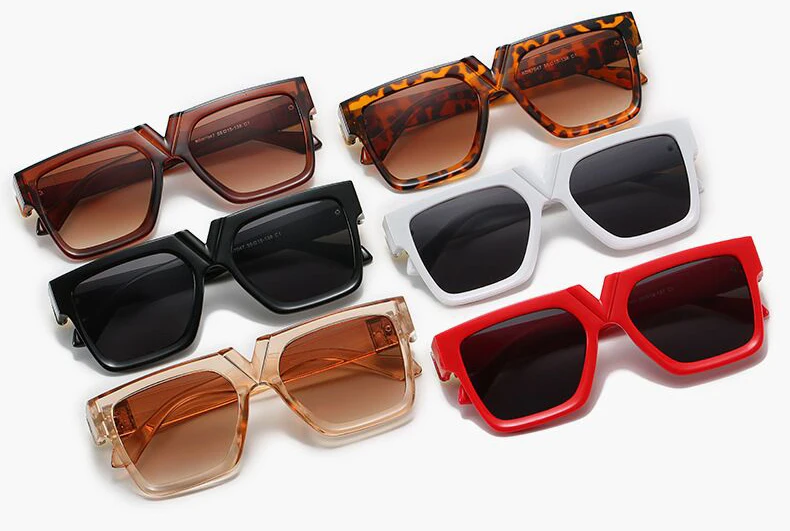 V Rectangular Women's Sunglasses Retro Brand Designer Sun Glasses Square Vintage Zonnebril Dames Lenses Decorative ray ban sunglasses women