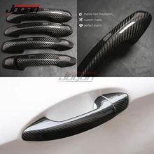 Real Carbon Fiber For Mercedes Benz C E S GLC GLE Class W205 W213 X253 W222 GLE Car Side Door Handle Cover Trim Accessories